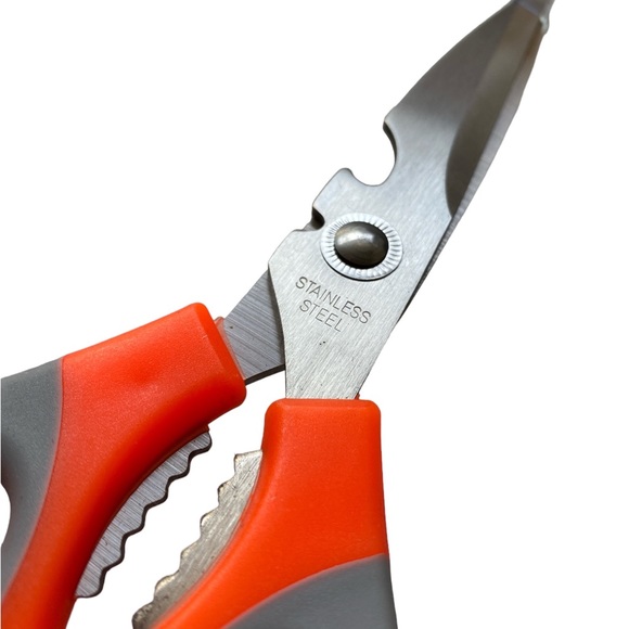 2 pc Multifunctional Scissors, Ultra Sharp Stainless Steel Kitchen Scissors NEW - Picture 5 of 6